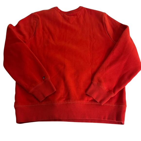 Vintage Tommy Hilfiger Denim Red/Navy Crewneck Sweatshirt- S - Picture 2 of 9